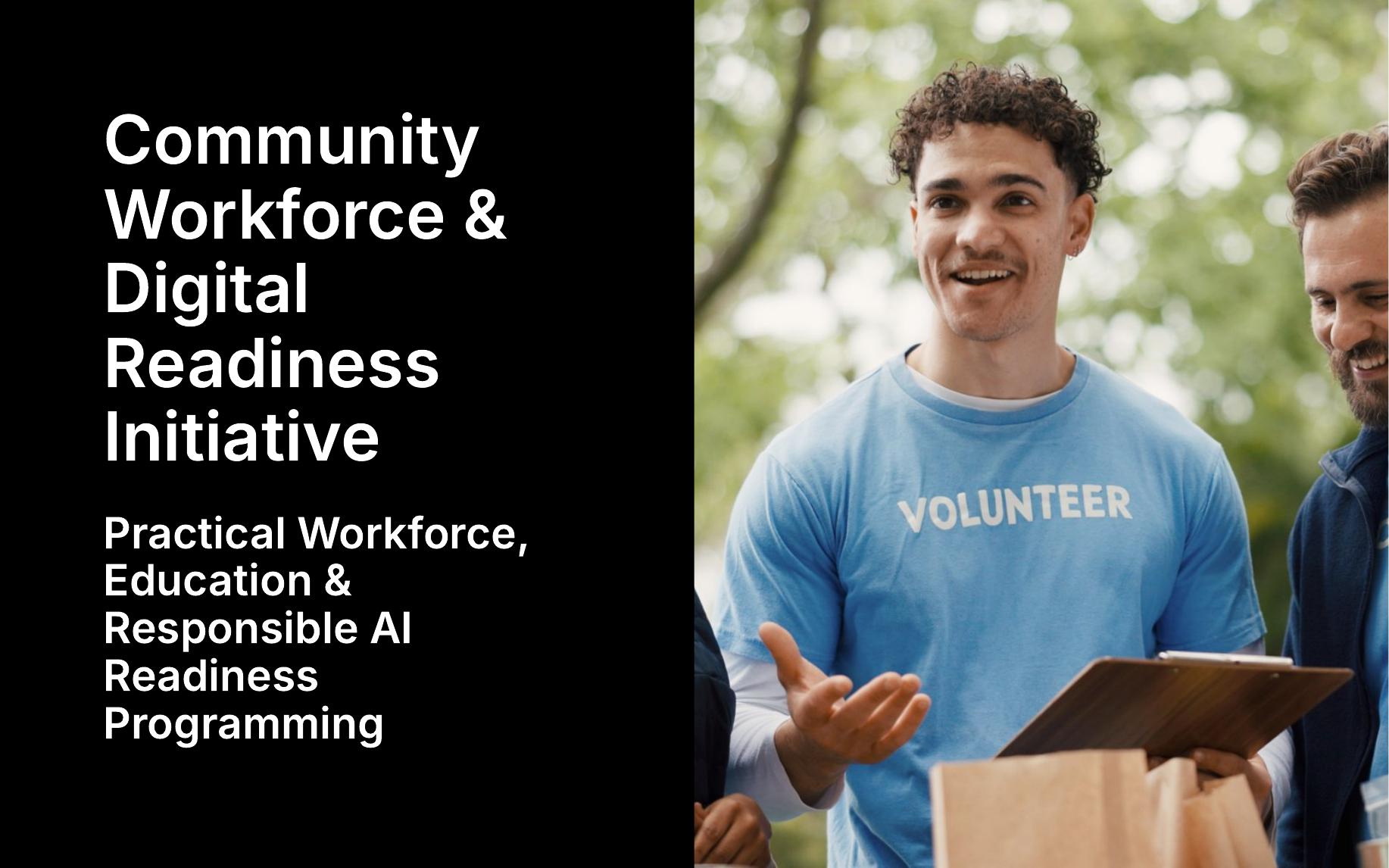 First page of Community Workforce & Digital Readiness Initiative